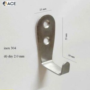 Móc treo quần áo S inox 304 dày 2.0mm